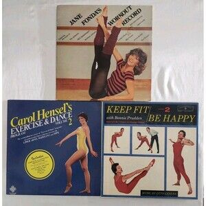 Jane Fonda's/Carol Hensel's/Bonnie Pruden/ Workout Record Lot Of 3 LP Vinyl.....